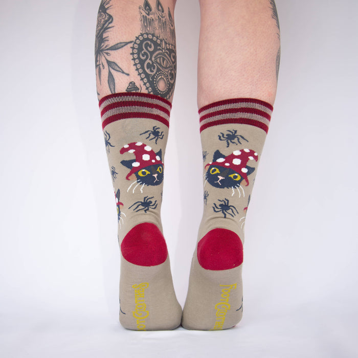 Witchy Whiskers Crew Socks - sukat - FootClothes