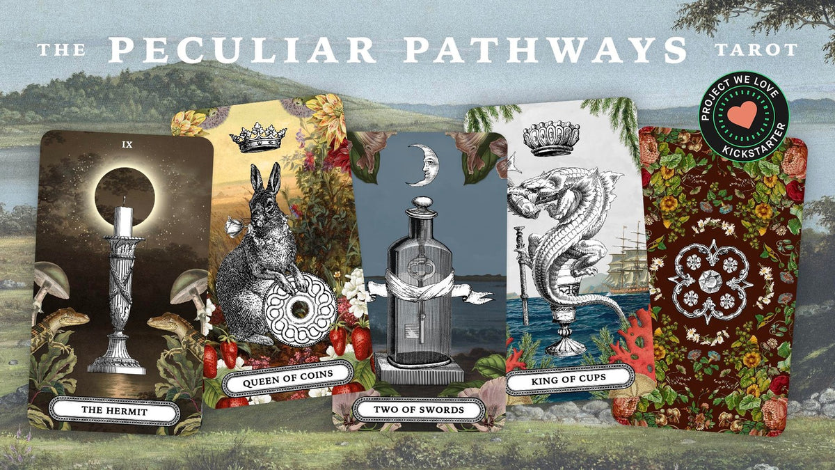 The Peculiar Pathways Tarot Deck - Lennox Rees (Kickstarter 2024, impo ...