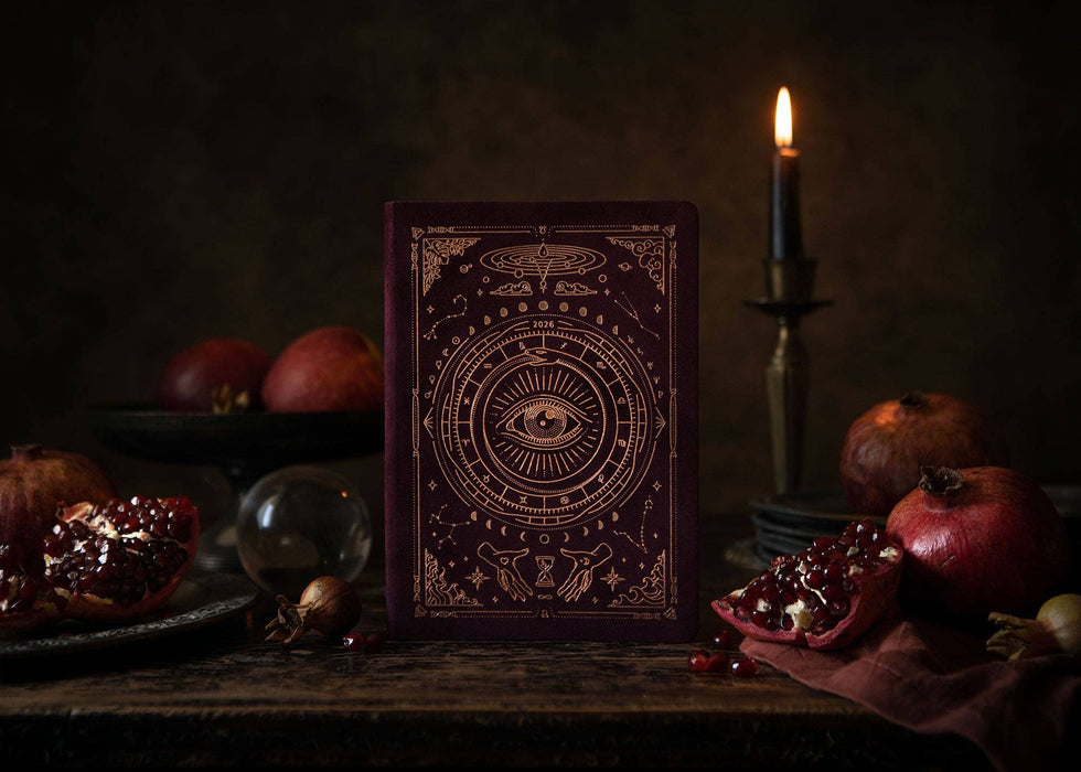 Astrological Planner 2026 - Pomegranate Velvet - Magic of I