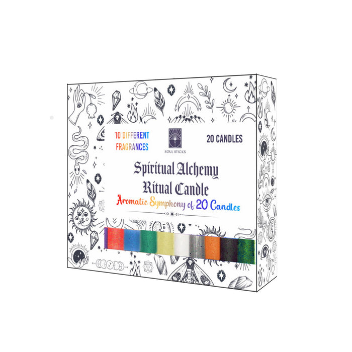 Spiritual Alchemy rituaali/loitsukynttilä 20kpl - Soul Sticks