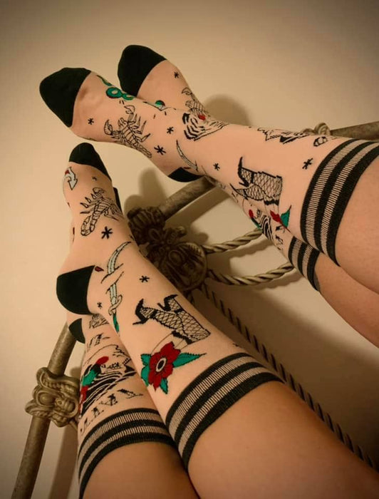 Tattooed Lady Socks - FootClothes