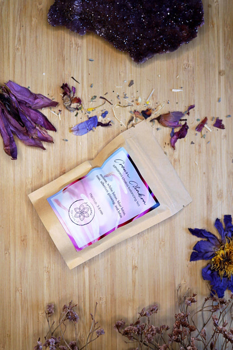 Crown Chakra yrttitee – Lootus, ruusu ja ginseng