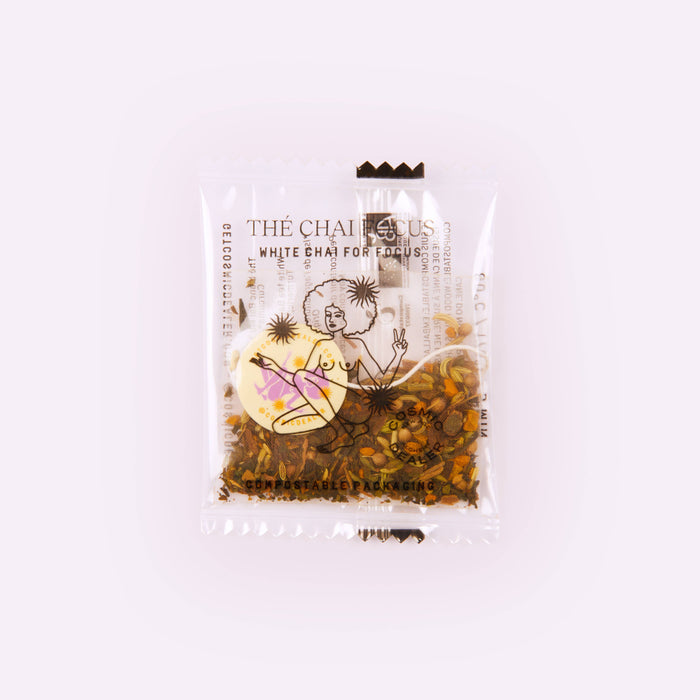 White Chai with Turmeric Focus & Ment White tea + Chai spices Tee 12bag - Cosmic Dealer