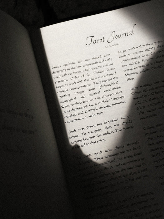 Tarot Journal, Black Linen - St Soleil