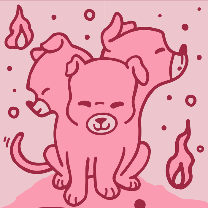 Cute Cerberus sukat - FootClothes