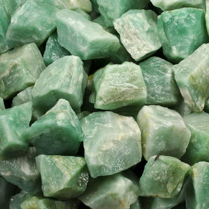 Raaka vihreä aventuriini- Intia- 3-4cm
