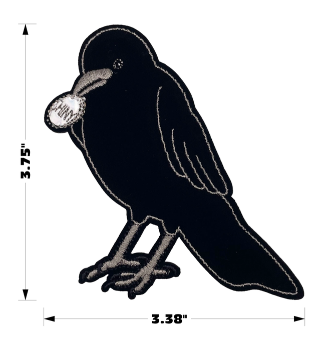 Crow Shiny Coin – kangasmerkki