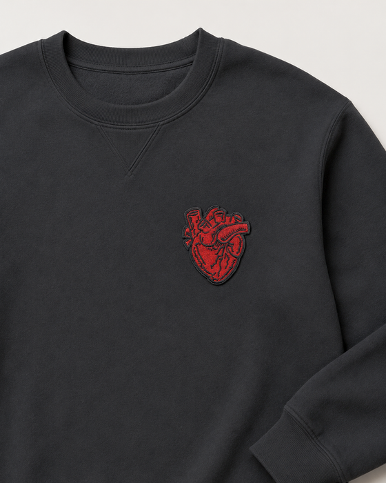 Red Anatomical Heart – kangasmerkki