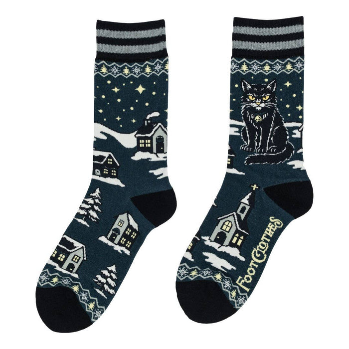 Yule Cat Crew Socks - sukat - FootClothes