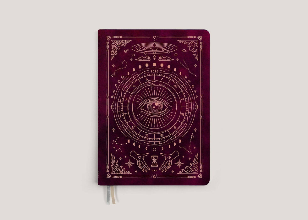 Astrological Planner 2026 - Pomegranate Velvet - Magic of I