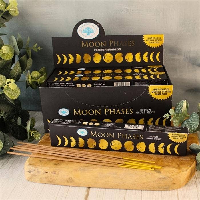 Green Tree Moon Phases Incense 15 grams