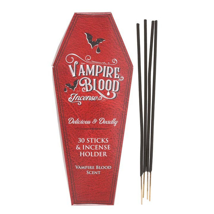 Vampire Blood suitsuketikut ja ruumisarkku suitsukepidike