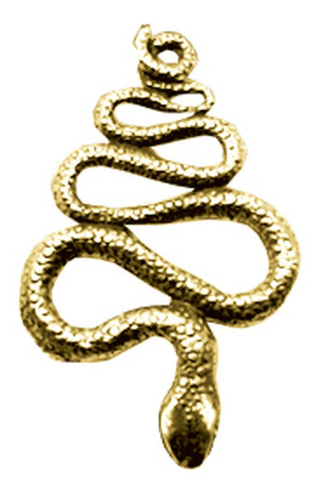 Gold Pendant - Roman Snake