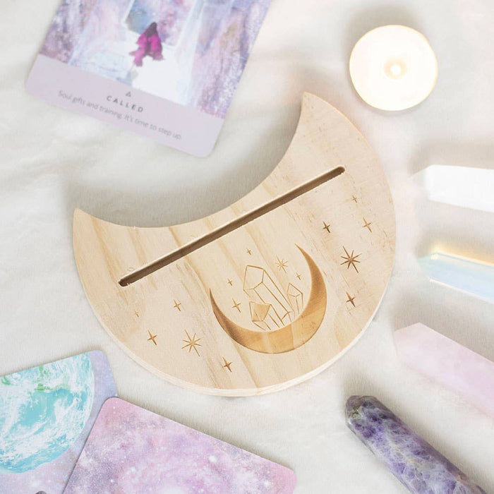 Puinen Puolikuu Korttipidike