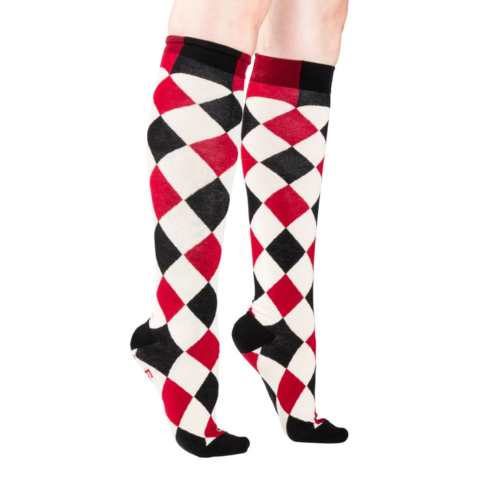 Haunting Harlequin polvisukat - FootClothes