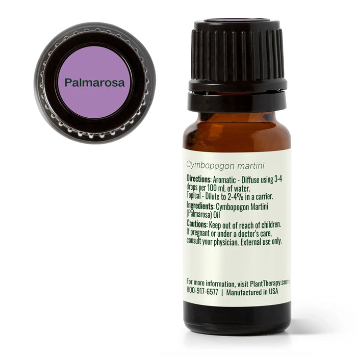 Organic Palmarosa eteerinen öljy 10 ml - Plant Therapy