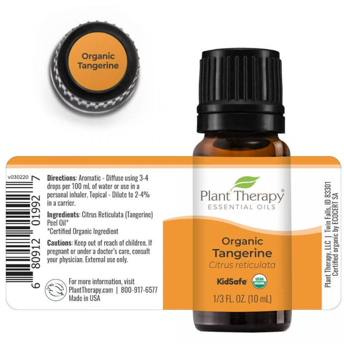 Organic Tangerine eteerinen öljy 10ml - Plant Therapy
