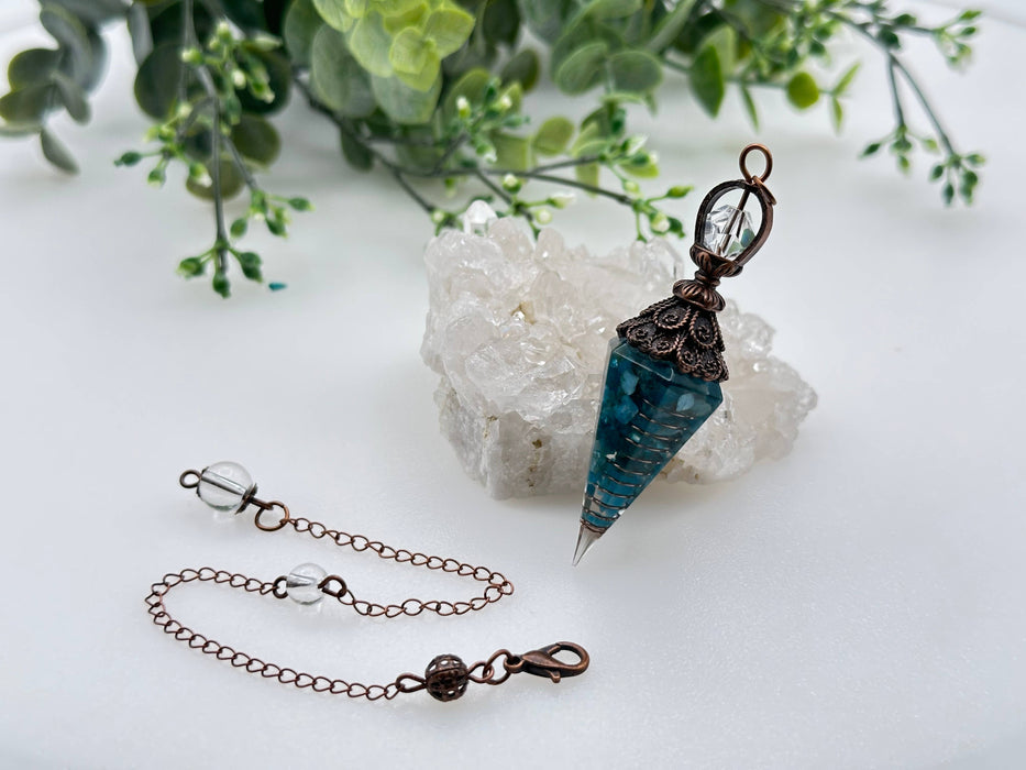 Orgoniitti Apatiitttiheiluri-Kuparinvärinen ketju