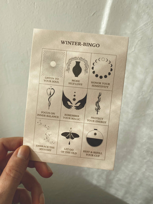 WINTER BINGO -postikortti
