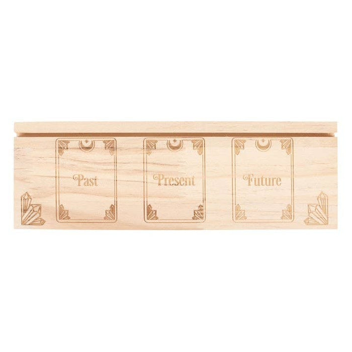 Puinen tarotkorttiteline