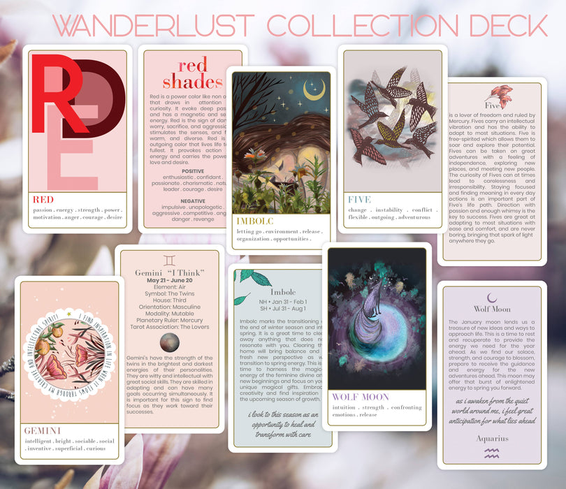 Wanderlust Collection Deck Oracle - Bouchette Design