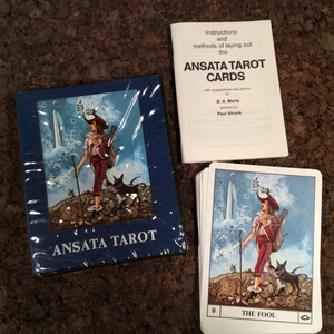 Ansata tarot - B. A. Mertz (85's VTG)(Preloved, OOP, RARITIES)