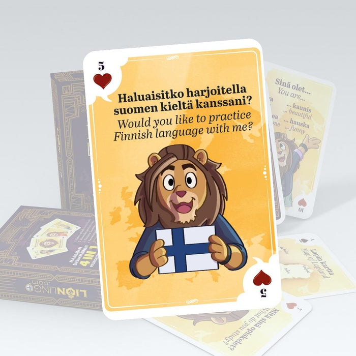 LionLingo - Finland in English 4in1 korttipakka