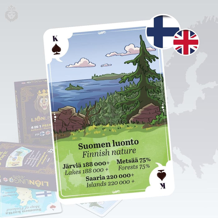 LionLingo - Finland in English 4in1 korttipakka