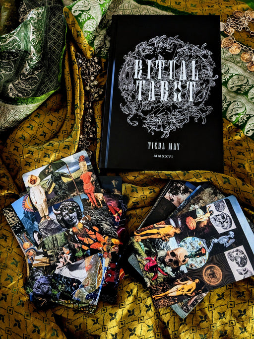 Ritual Tarot Deluxe Box Set Edition – laatikko ja kollaasikuvitetut tarotkortit