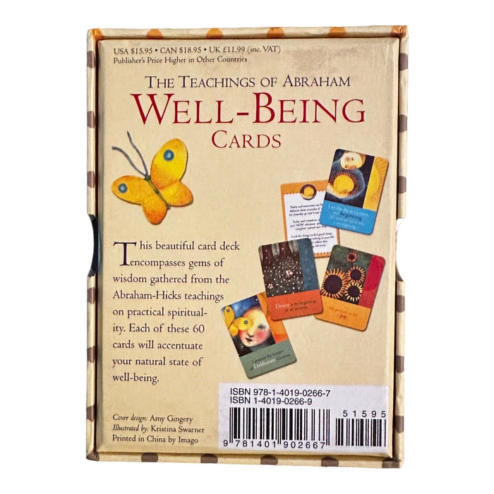 Teachings of Abraham Well Being Cards - Esther Hicks, Jerry Hicks (preloved,käytetty)