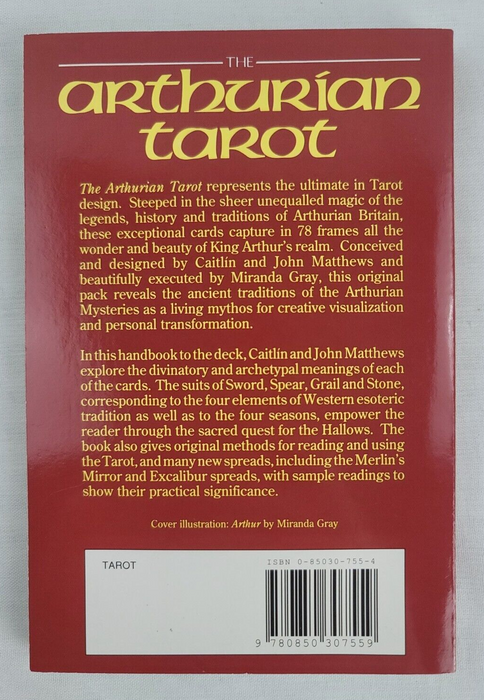 The Arthurian Tarot - John Matthews and Caitlín Matthews (vtg1990,Paperback)(Preloved, OOP, RARITIES)