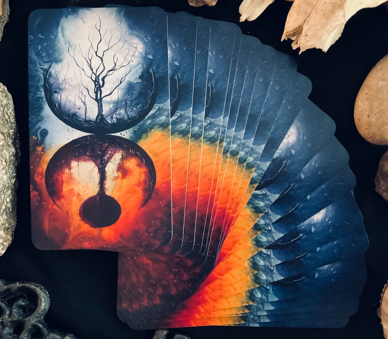 Fearless Familiars Oracle - 52 Card Intuitive Oracle Deck w/ Dark Black Cat Art - J Edward Neill