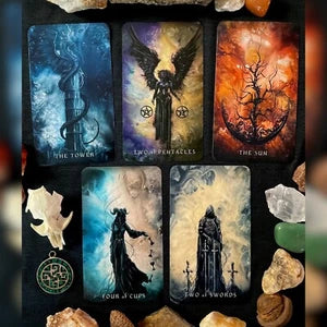 Dark Fantasy Tarot - 78 Card Tarot Deck Featuring Otherworldly Fantasy Art - J Edward Neill