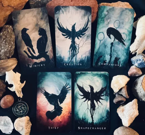 Wisdom of the Raven Oracle - 52 Card Oracle Deck Featuring Surreal Crow Artwork - J Edward Neill (Kopio)