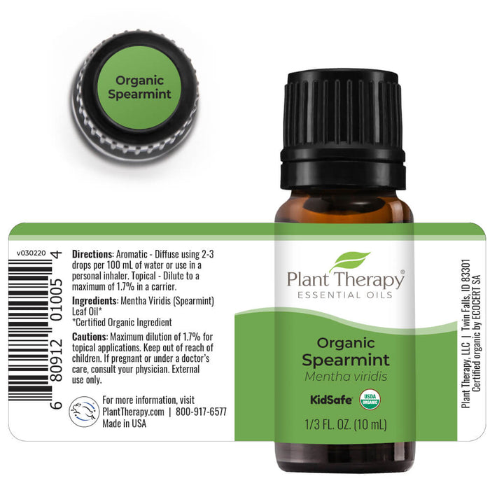 Organic Spearmint eteerinen öljy 10ml - Plant Therapy