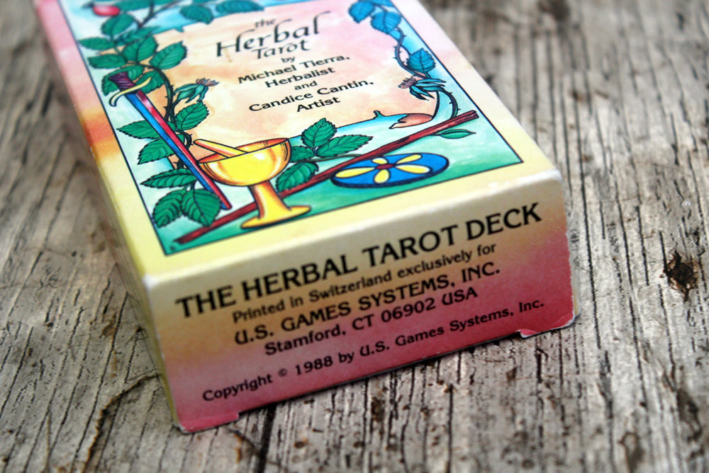 The Herbal Tarot Deck vtg 1988 -  Michael Tierra, Candice Cantin (preloved, OOP)
