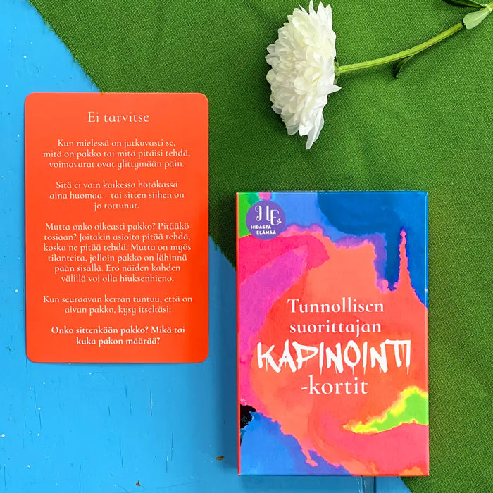 Tunnollisen Suorittajan Kapinointi -kortit - Hidasta Elämää