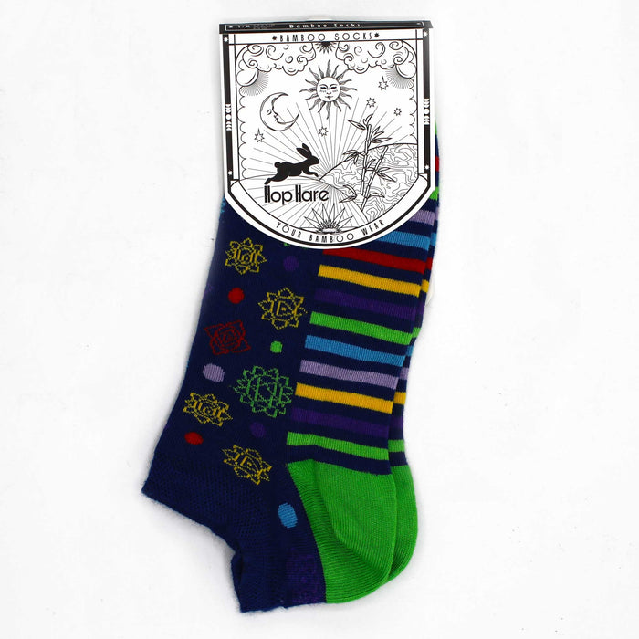 Hop Hare Bamboo Ankle Socks (36-40) - 7 Chakra