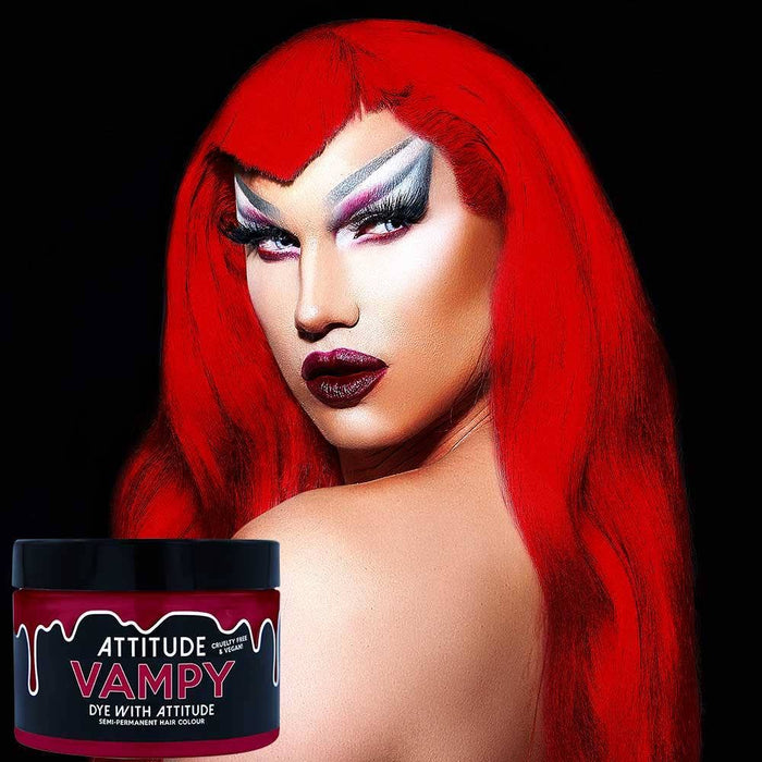 Vampy Red hiusväri - vegaaninen, eläinkokeeton - Attitude Hair Dye