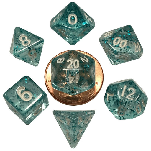 10mm Mini Acrylic Polyhedral Set - Tarotpuoti