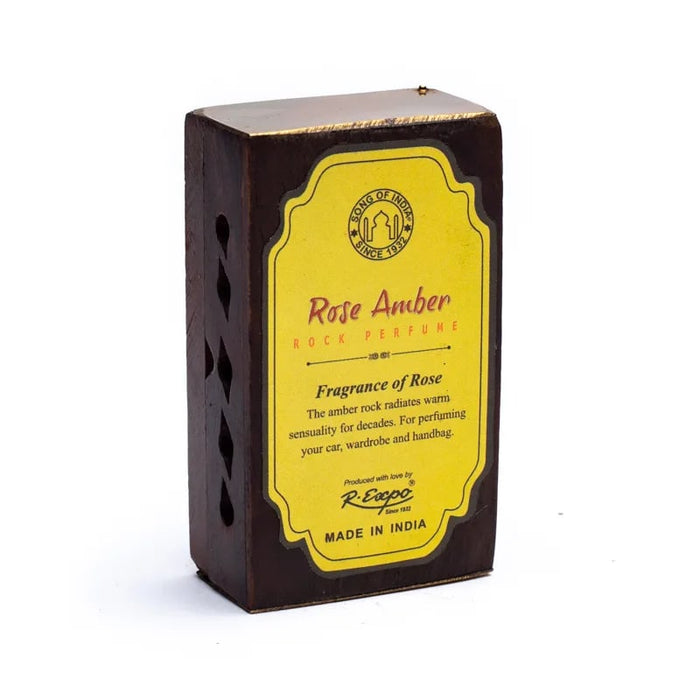 Incense resin Rose/Amber in a wooden box