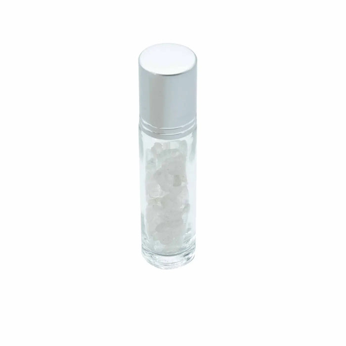 Kristalli hopeakorkki roll-on pullo 10ml eteerisille öljyille (useita versioita)