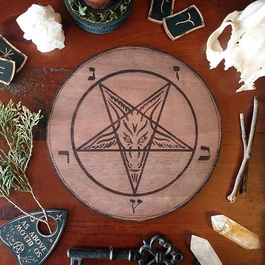 Sigil of Baphomet Altar Tile 20cm MUSTA