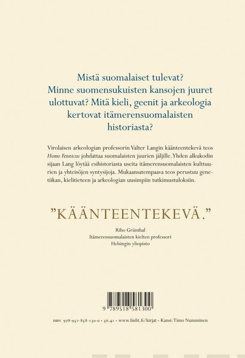 Homo Fennicus - Itämerensuomalaisten etnohistoria - Valter Lang