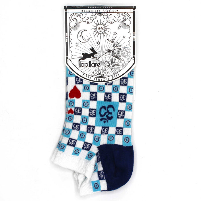 Hop Hare Bamboo Ankle Socks (36-40) - Om and Evil Eye