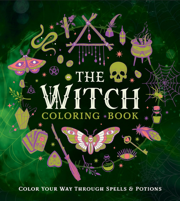 Witch Coloring Book: Colour Your Way Through Spells