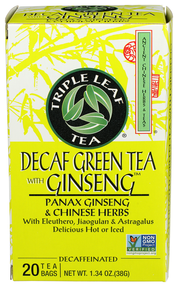 Decaf Green With Ginseng & Chinese Herbs Tee 30g - Triple Leaf Tea ...