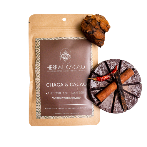 Immune Support Chaga & Cacao - Seremoniallinen kaakao - Herbal Cacao 100g