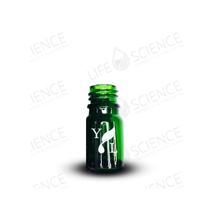 5ml vihreä lasipullo YL-logolla (1kpl) - Tarotpuoti