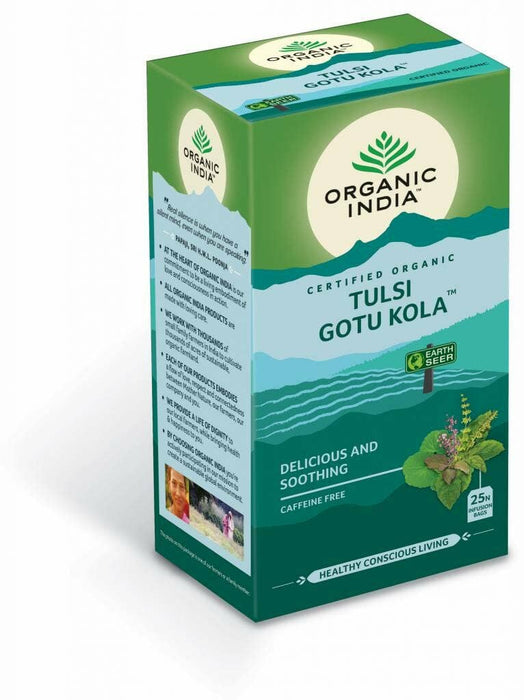 Tulsi Gotu Kola luomu yrttitee - Organic India